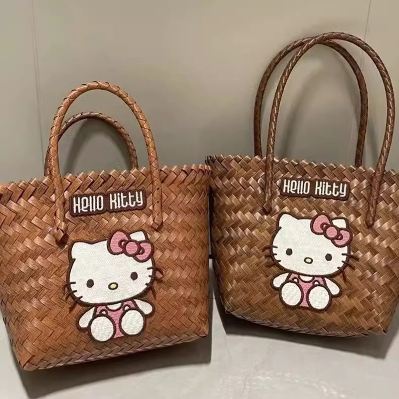 HelloKitty编织包手提女包单肩包