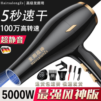 电吹风机理发店专用大功率5000W发廊家用大风力速干负离子护发男