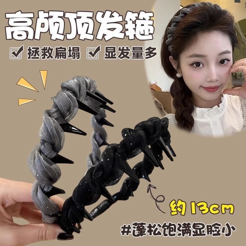 气质小香风珠光纱发箍