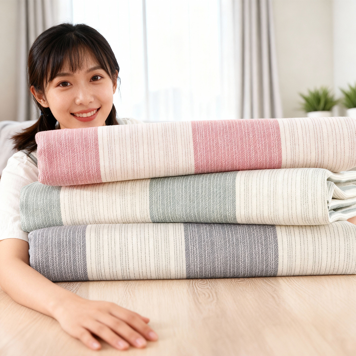 纯棉老粗布床单高端A类母婴级