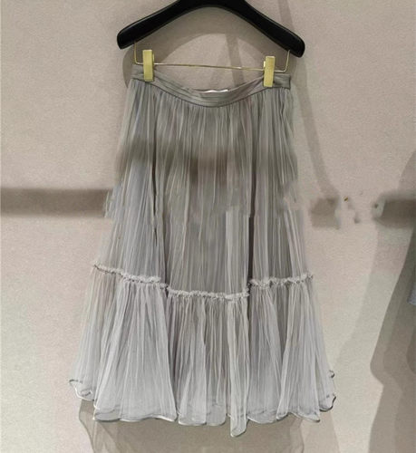 中长裙蓬蓬裙优雅A型半裙新款