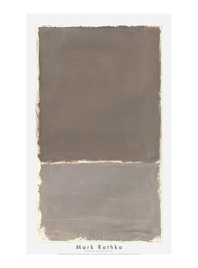 liveart进口美国Mark Rothko马克罗斯科抽象灰色块原版海报装饰画