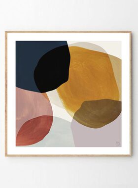liveart进口丹麦mogensen lopez简约色块原版装饰画PaintedSquare