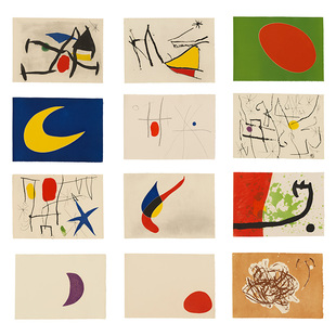 liveart胡安米罗Joan Miro太阳颂歌组合系列当代艺术原版装饰画