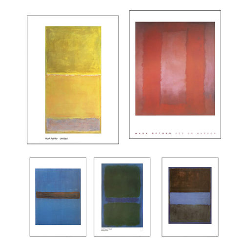 liveart进口丹麦Posterland罗斯科Mark Rothko经典名画原版装饰画