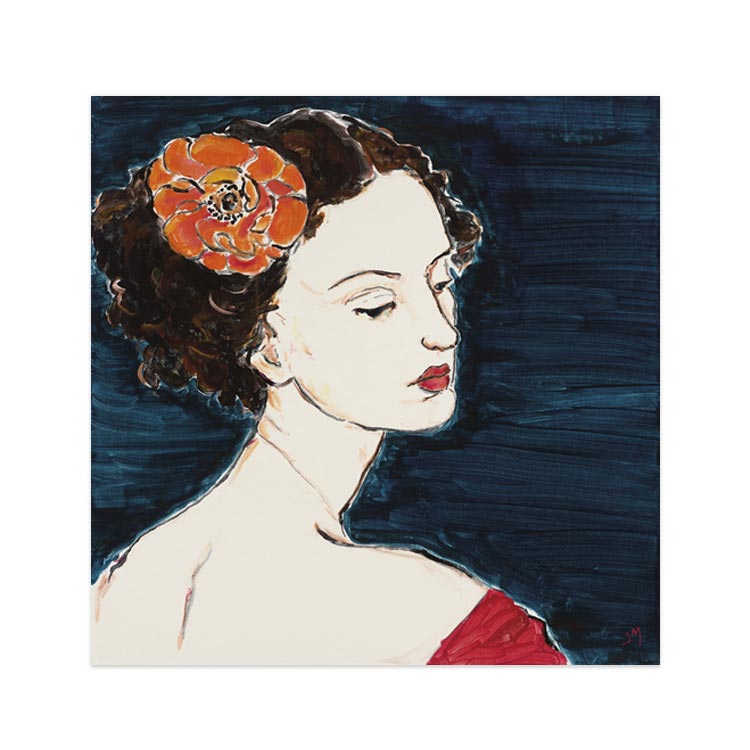 liveart进口英国Rosenstiels*Sarah Myers少女侧脸原版装饰画