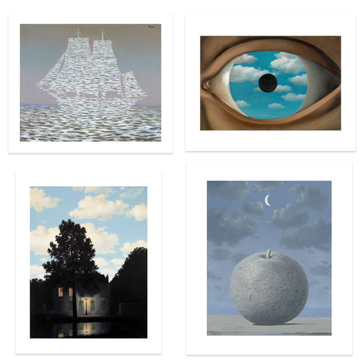RENE MAGRITTE 雷尼马格利特超现实主义艺术小众原版装饰画
