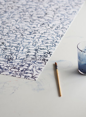 liveart 进口丹麦SILKE BONDE 很多兔兔Rabbit原版小众装饰画画芯