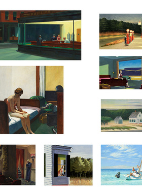 liveart 爱德华霍普Edward Hopper夜鹰Nighthawks 经典名画装饰画