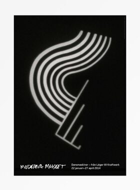 liveart进口瑞典斯德哥尔摩当代美术馆*黑白交响曲原版装饰画海报