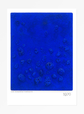 liveart 法国艺术家克莱因Yves Klein 克莱因蓝1970 蓝色装饰画