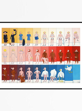 liveart 瑞典画家Marie Louise Ekman 原版装饰画海报原始舞会