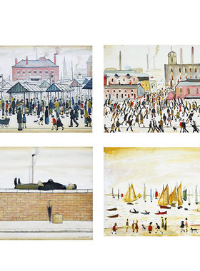 英国街景海报经典名画