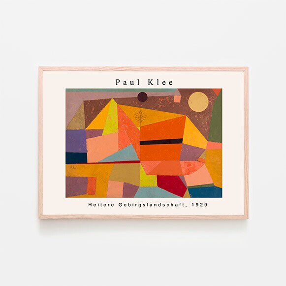liveart 保罗克利Paul Klee 原版小众装饰画海报挂画Heitere