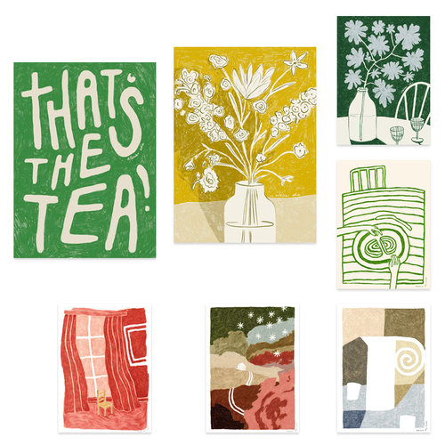 AtelierAha手绘插画风格装饰画