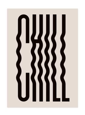 liveart 瑟瑟发抖chill 现代简约英文字母 原版装饰画Slow Walls