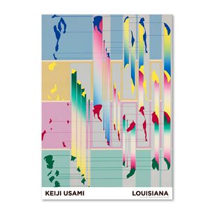 Louisiana进口路易斯安那艺术博物馆复古原版海报Keiji Usami