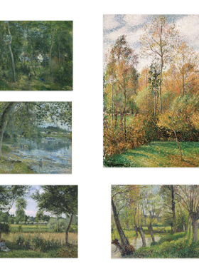 Rosenstiels进口英国Camille Pissarro毕沙罗田园风景原版装饰画