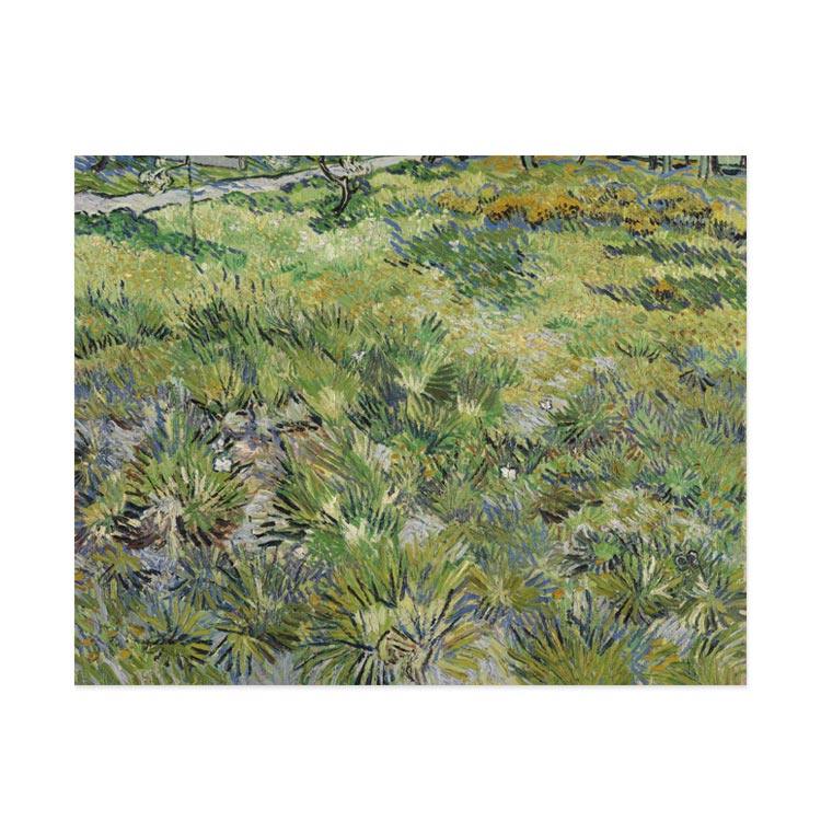 liveart梵高vincent van gogh 绿色草丛蝴蝶经典名画原版装饰画