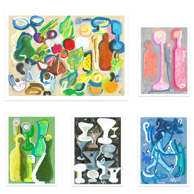 AOA Atelier进口丹麦the poster club现代简约Picnic原版装饰画