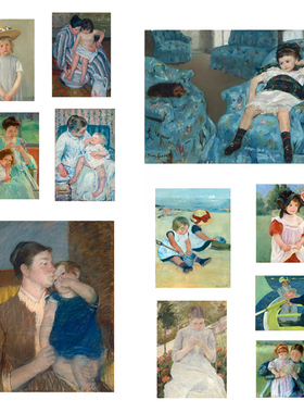 liveart玛丽卡萨特Mary Cassatt经典名画原版装饰画Little Girl