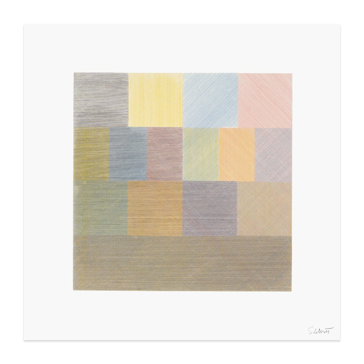 liveart 美国艺术家SOL LEWITT 简约线条原版装饰画组合系列