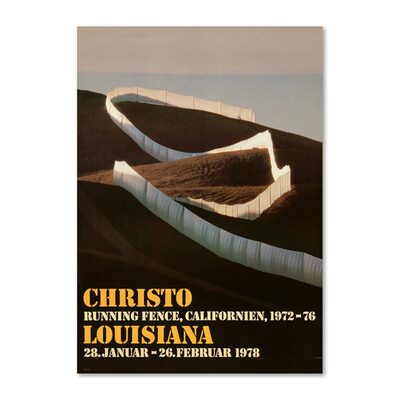 Louisiana进口丹麦 路易斯安那博物馆CHRISTO 原版展览海报装饰画