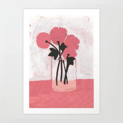 画芯Poppies美国小众海报装饰画