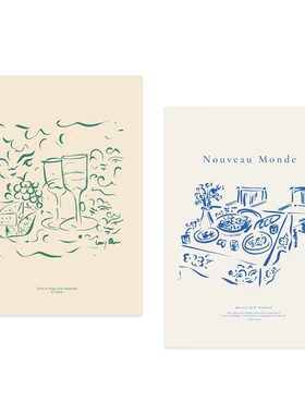 进口丹麦The poster club*LUCRECIA REY CARO原版装饰画海报Monde