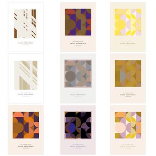 liveart进口丹麦p&f现代简约色块Mille Henriksen原版装饰画