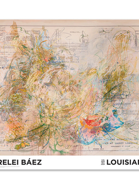 进口丹麦路易斯安那FIRELEI BÁEZ原版海报装饰画RE-MEMORY