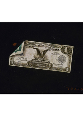 liveart 19世纪复古美元经典名画原版装饰画One Dollar