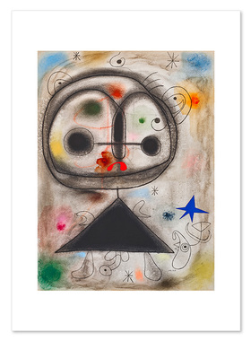 liveart 胡安米罗Joan Miró后现代抽象经典名画原版装饰画合辑2