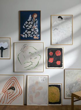 进口瑞典fine little day小众画家SOFIA LIND原版装饰画海报合集