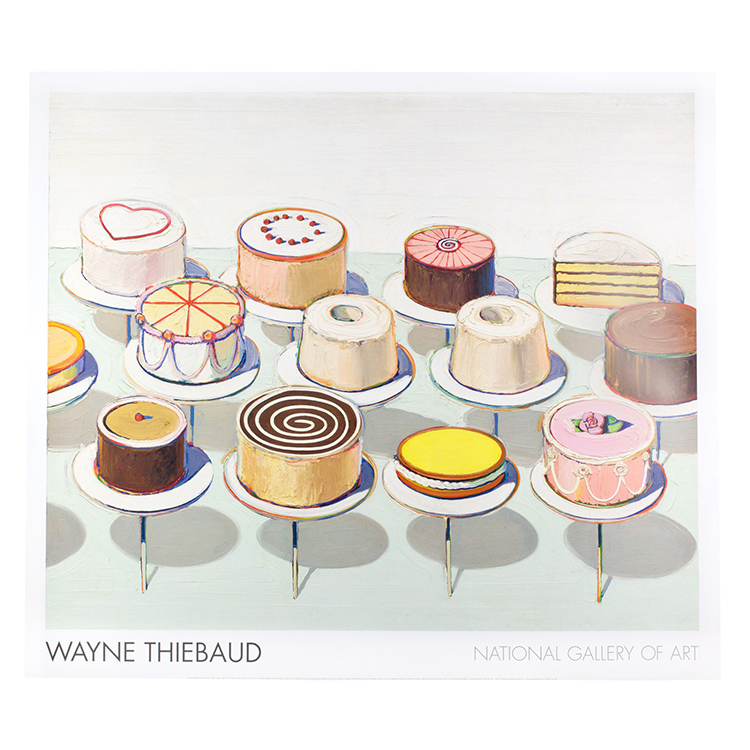 liveart 进口美国国家美术馆原版装饰画 波普风格 Thiebaud Cakes