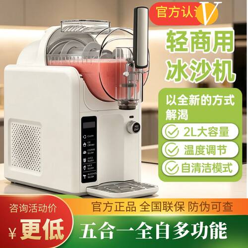 五合一小型冰淇淋机冰沙机雪融机