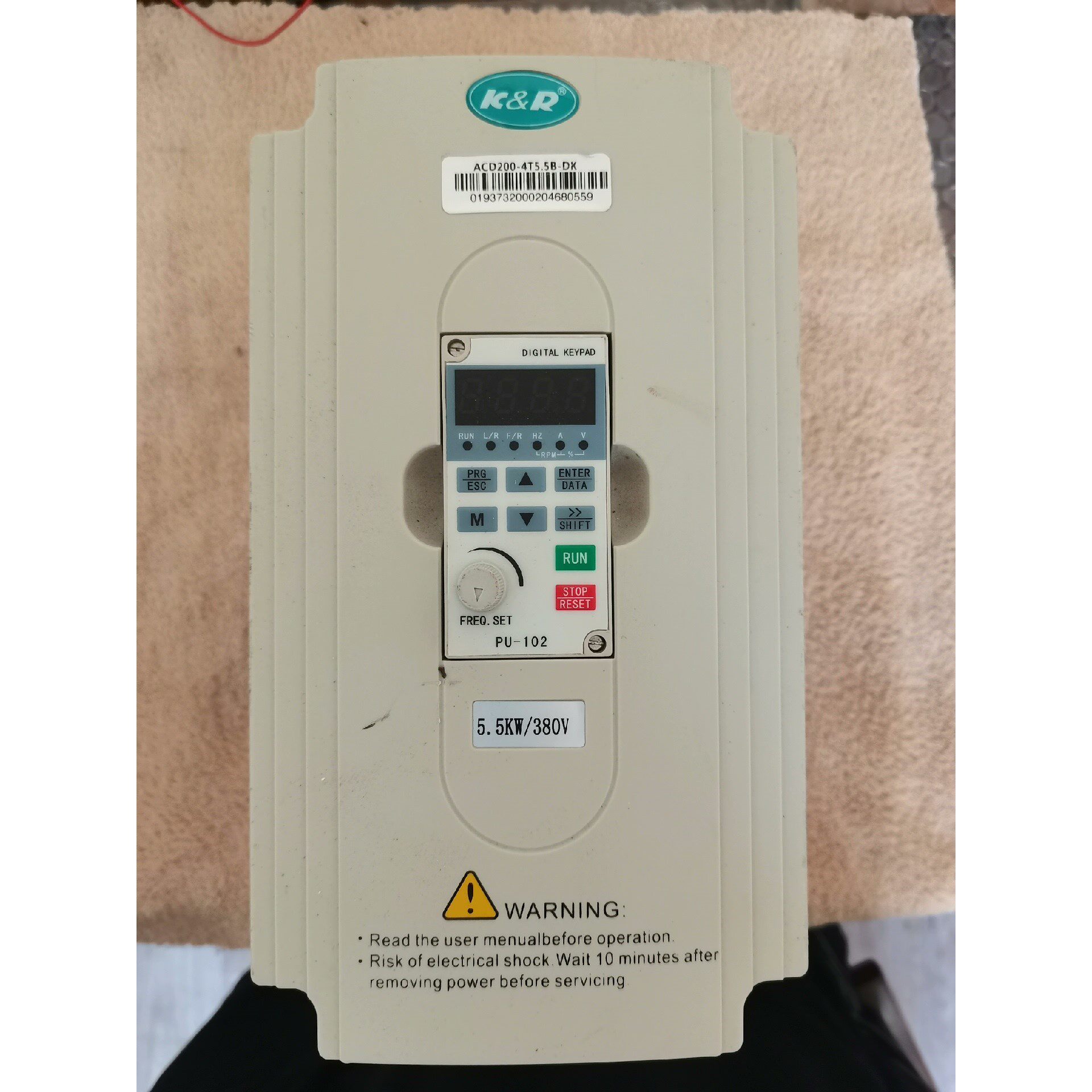 科润变频器 acd200-4t5.5b-dk  5.5kw