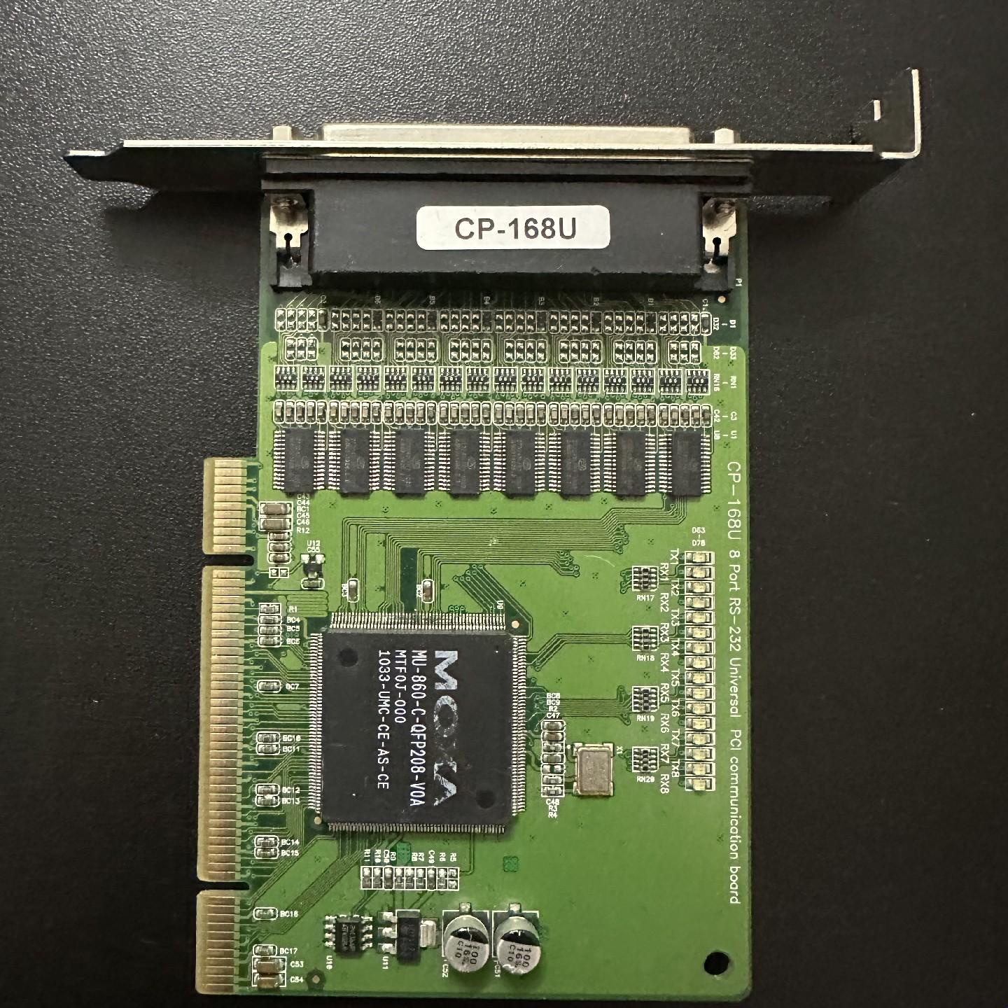 MOXA摩莎串口卡 8口 CP-168U 成色新