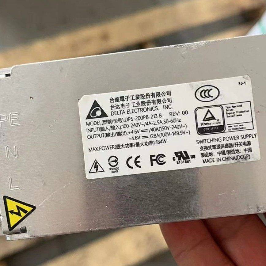 台达DPS-200PB-213 B开关电源 输入100-24