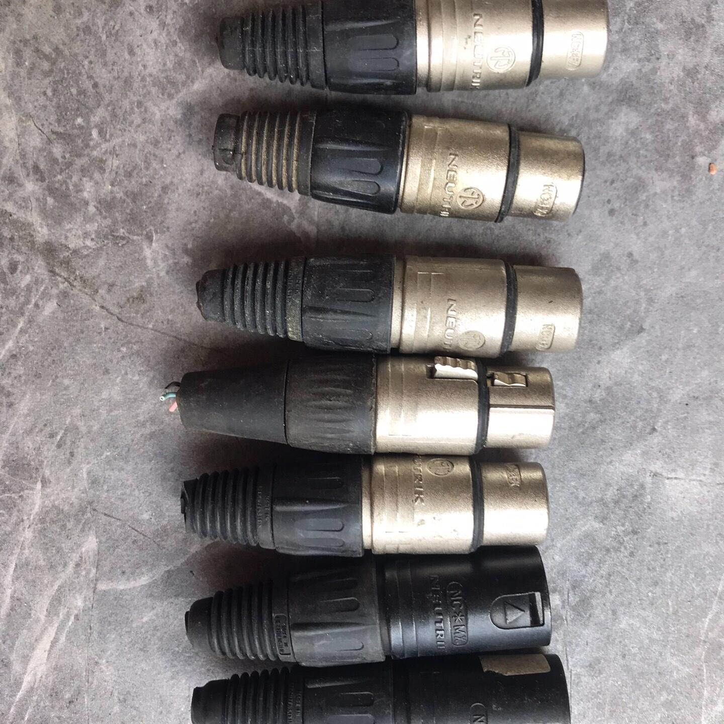 纽崔克五芯卡侬头 经典老款 平衡头 发烧插头卡侬头 镀金公头