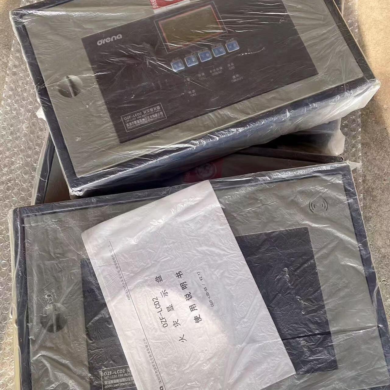 深圳奥瑞那OZF-LCD2火灾显示盘 图片实拍 功能正常