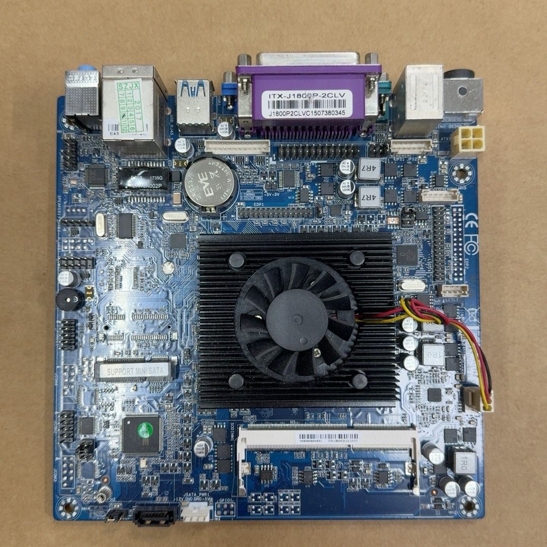 ITX-J1800P-2CLV工控主板 17x17cm迷你主
