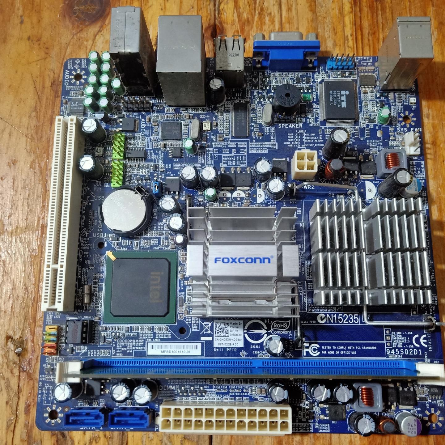 康945S02D1，17X17 ITX主板，集成CPU是