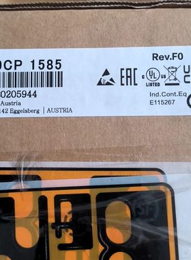 贝加莱主控制器X20CP1585 仅开封 实物拍摄