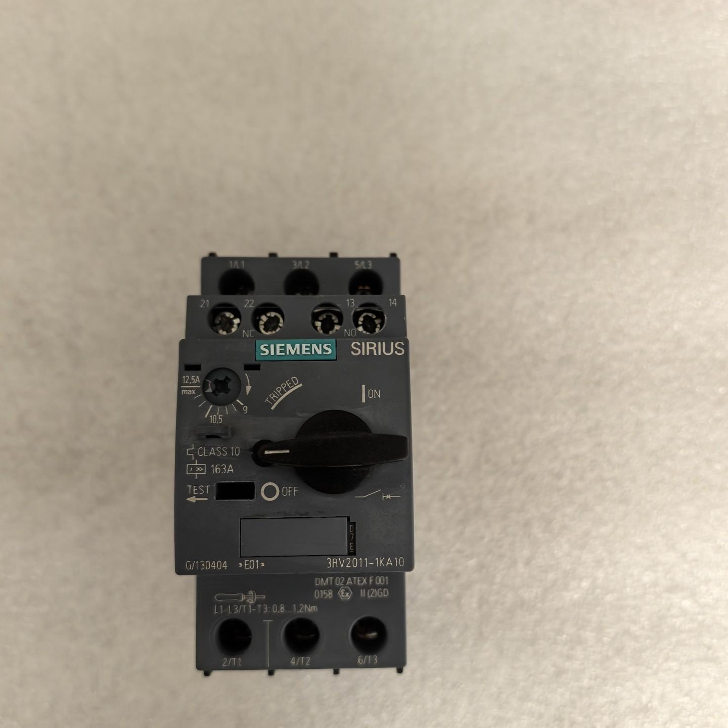 马达保护断路器3RV2011-1KA10 9-12.5