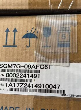 安川伺服电机SGM7G-09AFC61  带