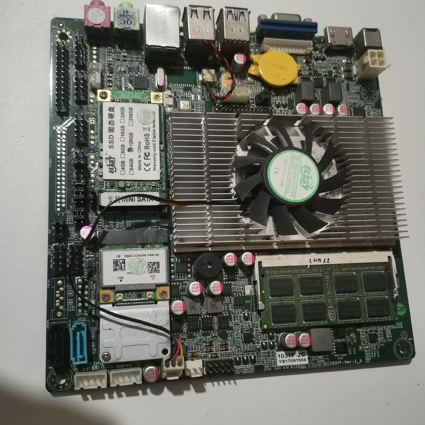 1037fF-2C工控板  广告机主板 1037u 128固