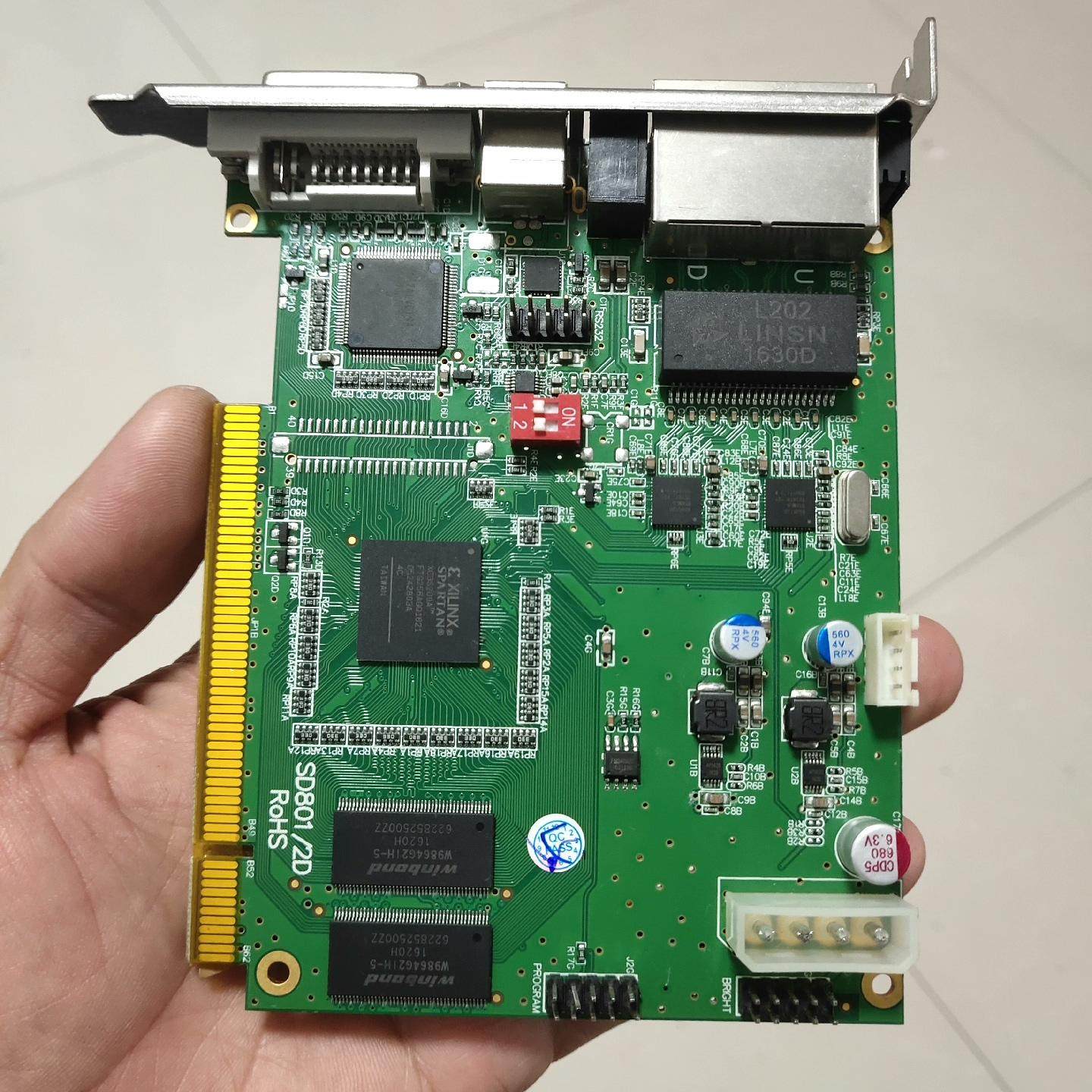 灵星雨TS802D发送卡 拆机成色很新 测试功能正常 一张1