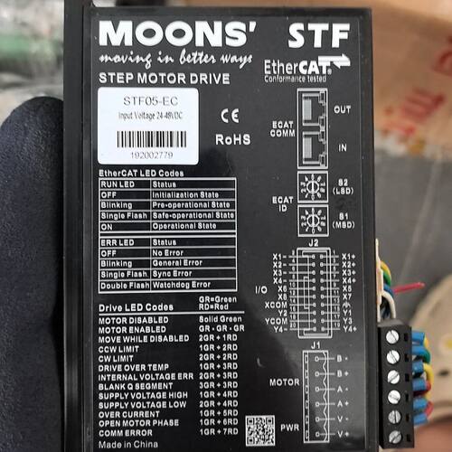 MOONS鸣志STF05-EC步进驱动器 EtherCAT总
