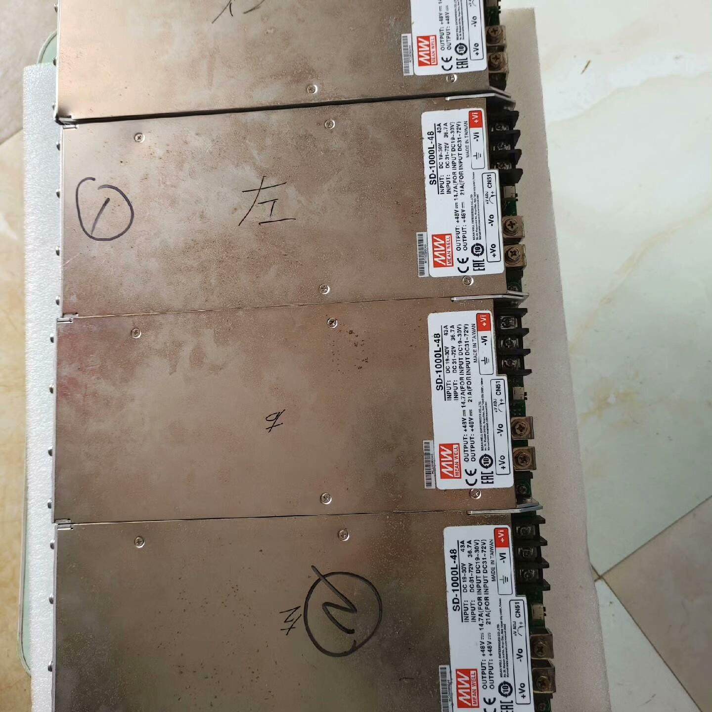 明伟电源 SD-1000L-48 拆机剩3只 面上有点轻微小